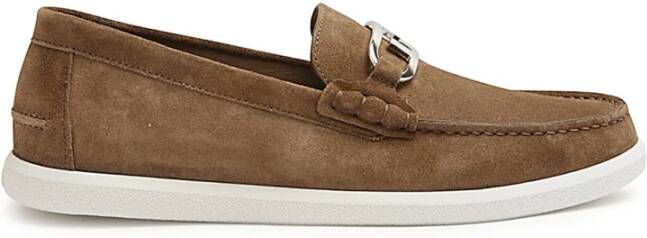 Fendi Bruine Sneakers met Witte Zool Brown Heren