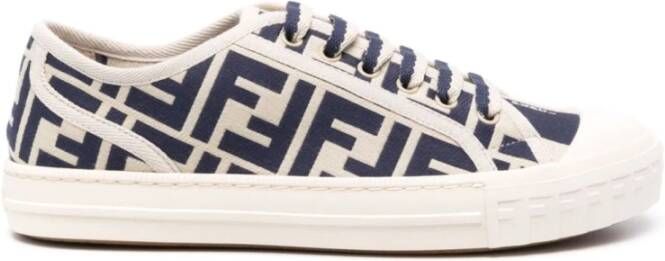 Fendi Canvas FF Motif Sneakers Multicolor Dames