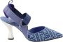 Fendi Colibrì Denim Puntige Hakken Blue Dames - Thumbnail 8