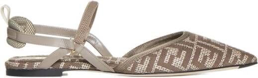 Fendi Elegant Flat Shoes Multicolor Dames