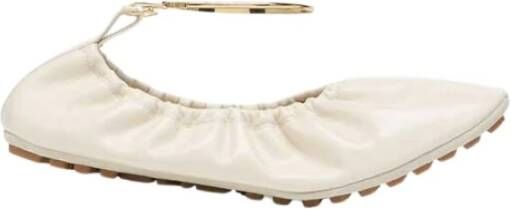 Fendi F1Ny8 Shell Ballerina`s Beige Dames