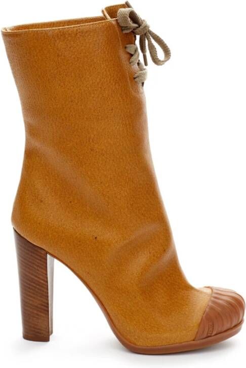 Fendi Heeled Boots Brown Dames