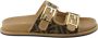 Fendi Jacquard Instap Sandalen Brown Dames - Thumbnail 1