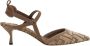 Fendi Jacquard Slingback Hakken Brown Dames - Thumbnail 1