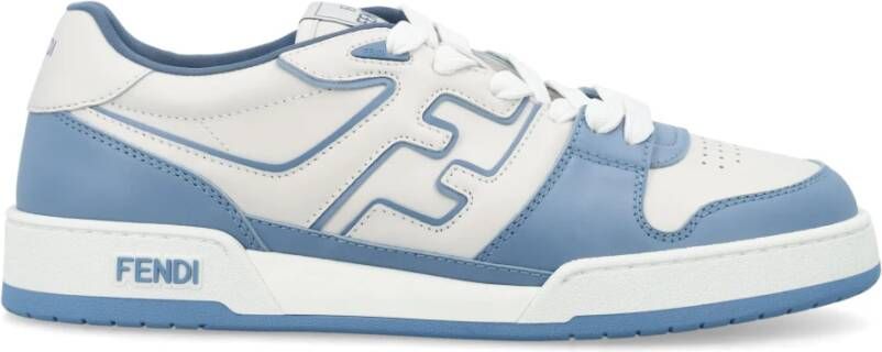 Fendi Lage Top Leren Sneakers Wit Multicolor Dames