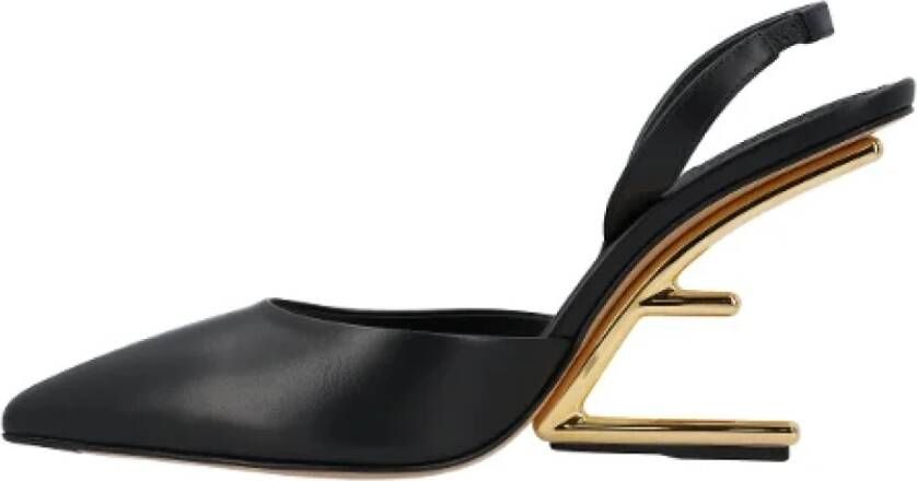 Fendi Leather heels Black Dames