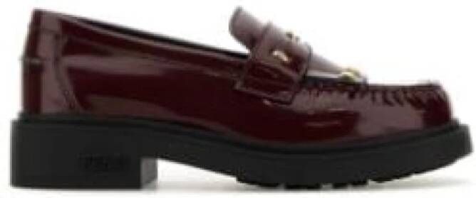 Fendi Leren Filo Loafers Brown Dames