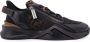 Fendi Leren Jacquard Sneakers met FF Detail Black Heren - Thumbnail 1