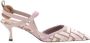 Fendi Monogram Kitten Heel Slingback Pumps Pink Dames - Thumbnail 13