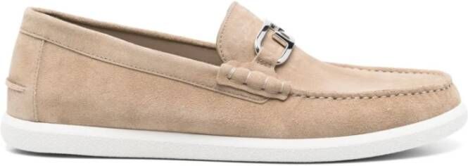 Fendi Platte schoenen met merkzool Beige Heren