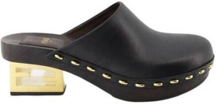 Fendi Sliders Zwart Dames