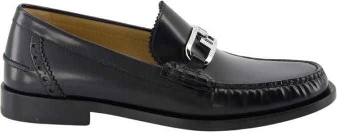 Fendi Slip-on Leren Loafers Black Heren