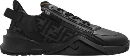 Fendi Slip-On Sneakers met FF Print Black Heren