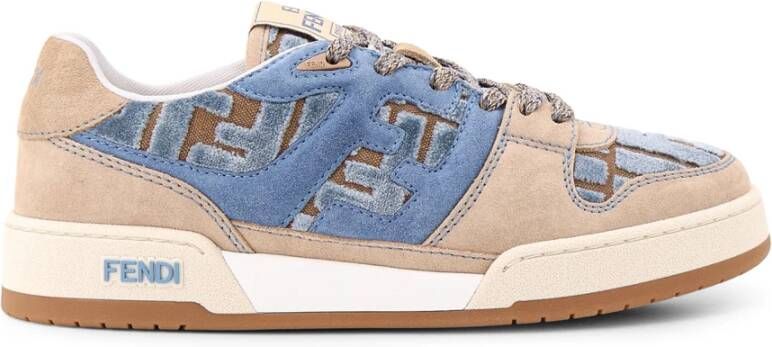 Fendi Suede Sneakers met FF Inzetstukken Multicolor Dames