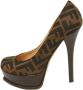 Fendi Vintage Pre-owned Canvas heels Brown Dames - Thumbnail 1