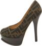 Fendi Vintage Pre-owned Canvas heels Brown Dames - Thumbnail 1