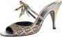 Fendi Vintage Pre-owned Canvas sandals Gray Dames - Thumbnail 1