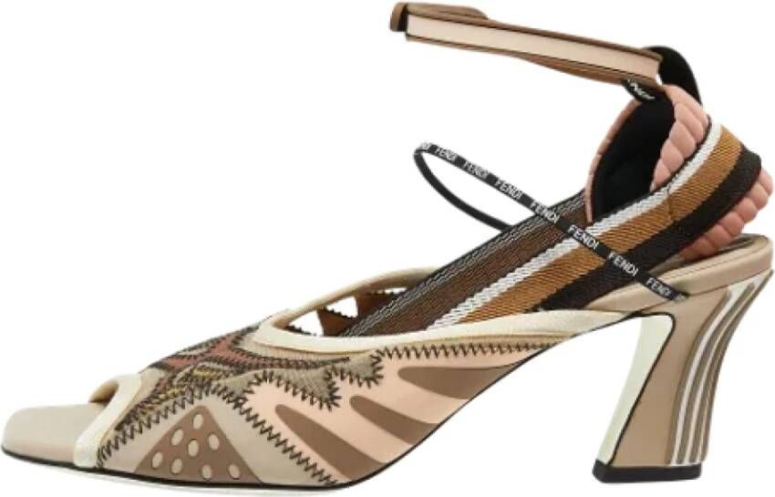 Fendi Vintage Pre-owned Canvas sandals Multicolor Dames