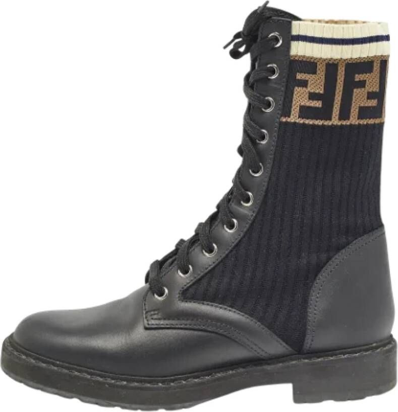 Fendi Vintage Pre-owned Fabric boots Black Dames