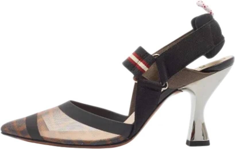 Fendi Vintage Pre-owned Fabric heels Black Dames