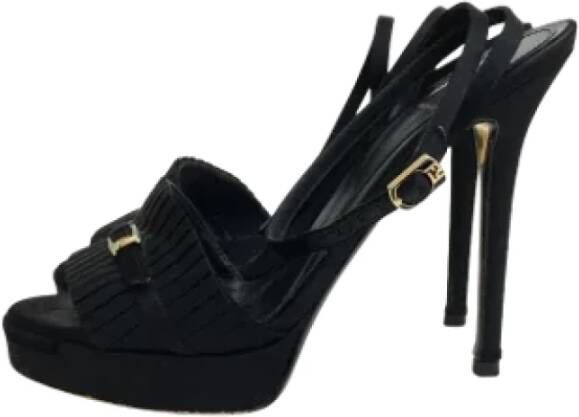 Fendi Vintage Pre-owned Fabric heels Black Dames