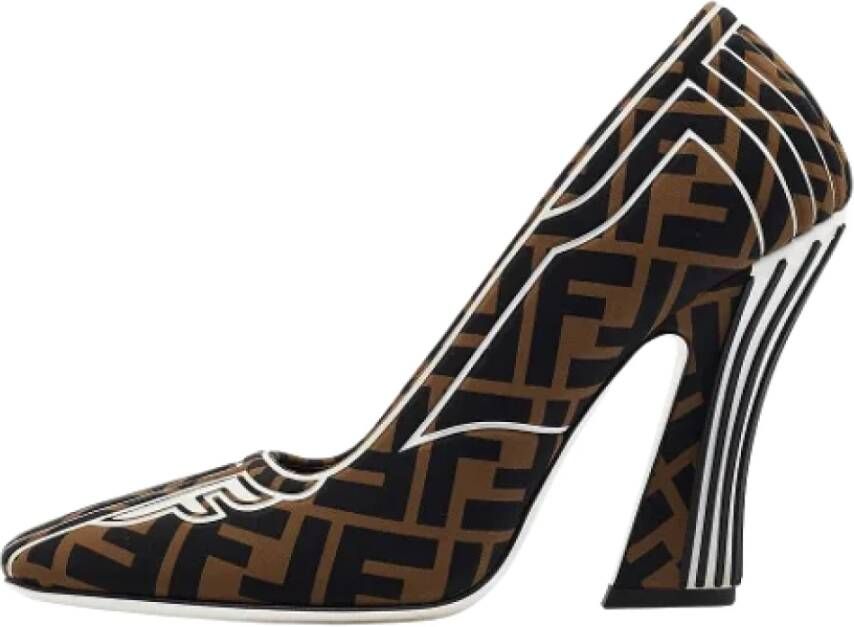 Fendi Vintage Pre-owned Fabric heels Brown Dames