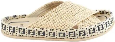 Fendi Vintage Pre-owned Fabric sandals Beige Dames