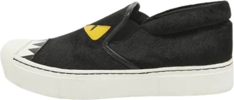 Fendi Vintage Pre-owned Fabric sneakers Black Dames