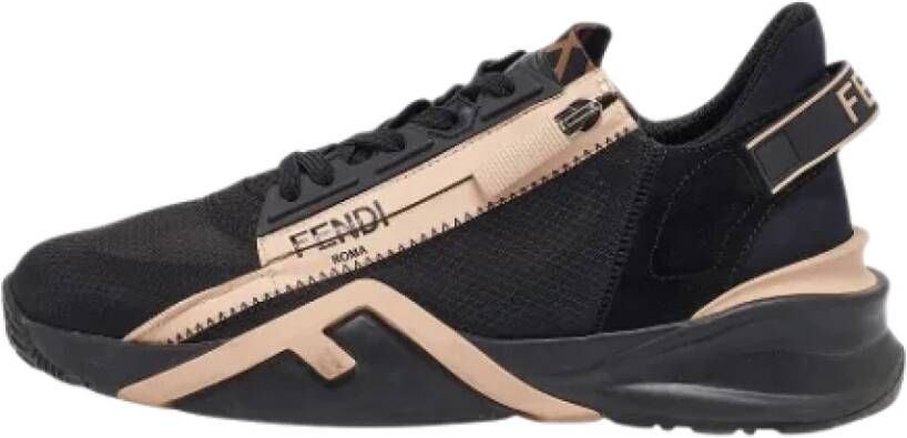 Fendi Vintage Pre-owned Fabric sneakers Black Heren