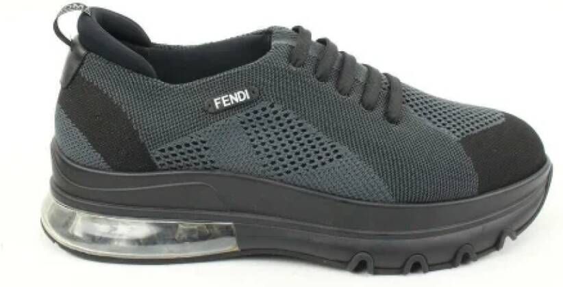 Fendi Vintage Pre-owned Fabric sneakers Gray Dames