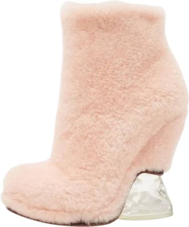 Fendi Vintage Pre-owned Fur boots Pink Dames