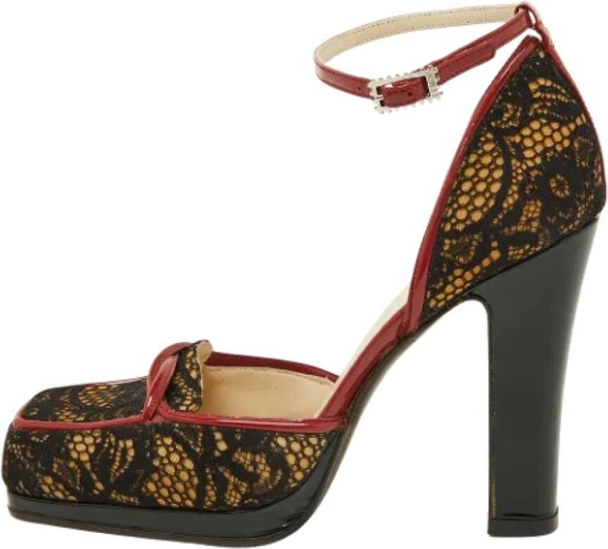 Fendi Vintage Pre-owned Lace heels Black Dames