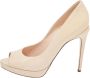 Fendi Vintage Pre-owned Leather heels Beige Dames - Thumbnail 1