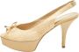 Fendi Vintage Pre-owned Leather heels Beige Dames - Thumbnail 1