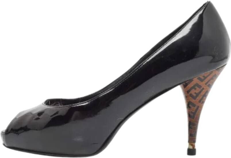 Fendi Vintage Pre-owned Leather heels Black Dames