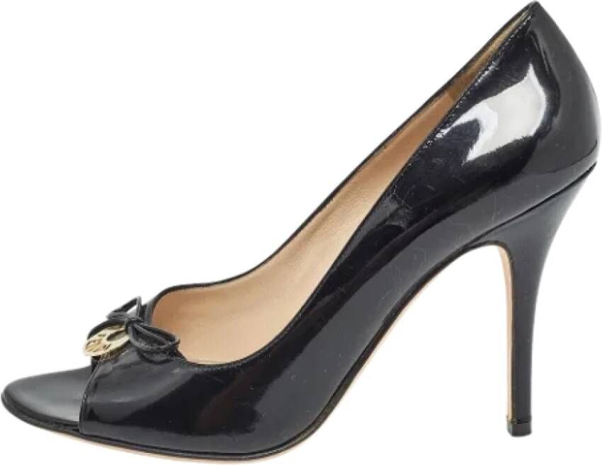 Fendi Vintage Pre-owned Leather heels Black Dames