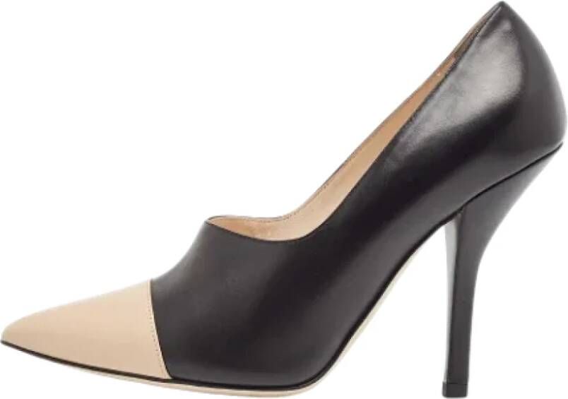 Fendi Vintage Pre-owned Leather heels Black Dames