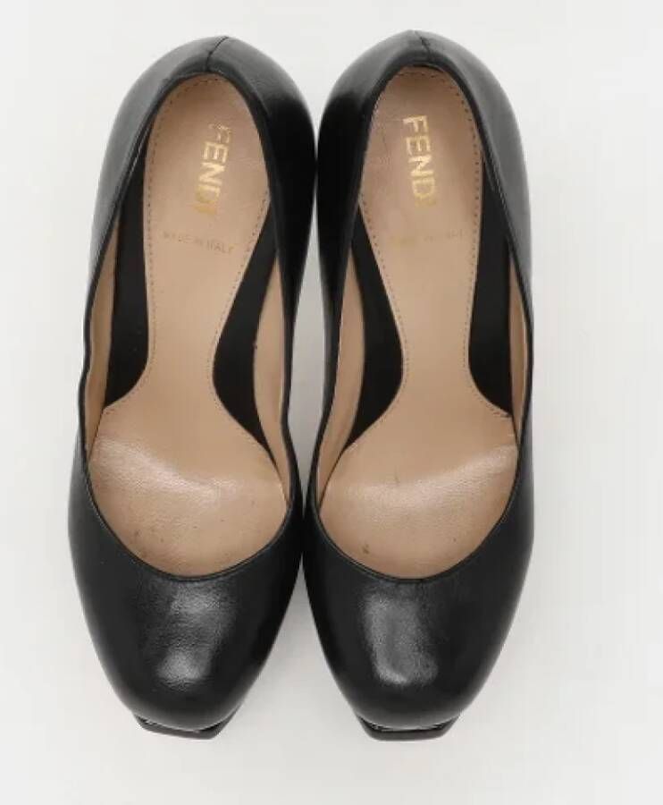 Fendi Vintage Pre-owned Leather heels Black Dames