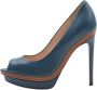 Fendi Vintage Pre-owned Leather heels Blue Dames - Thumbnail 1