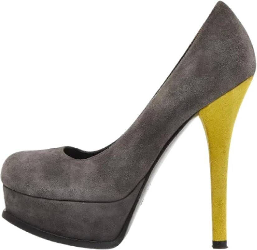 Fendi Vintage Pre-owned Leather heels Gray Dames