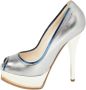 Fendi Vintage Pre-owned Leather heels Gray Dames - Thumbnail 1