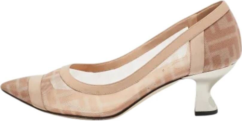 Fendi Vintage Pre-owned Leather heels Pink Dames