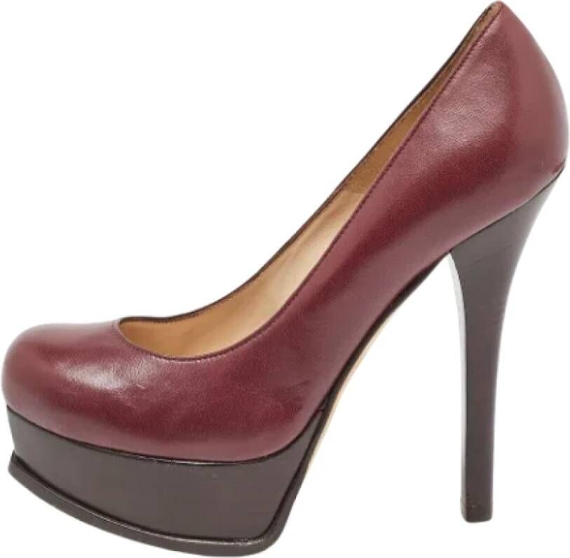 Fendi Vintage Pre-owned Leather heels Red Dames