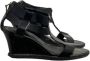 Fendi Vintage Pre-owned Leather sandals Black Dames - Thumbnail 1