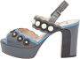 Fendi Vintage Pre-owned Leather sandals Gray Dames - Thumbnail 1