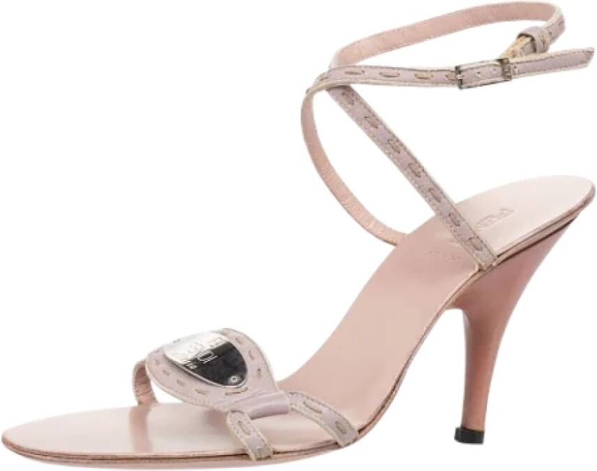 Fendi Vintage Pre-owned Leather sandals Pink Dames