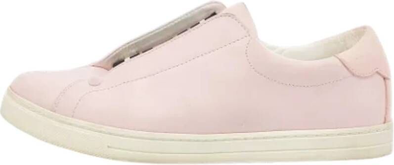 Fendi Vintage Pre-owned Leather sneakers Pink Dames