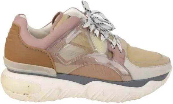 Fendi Vintage Pre-owned Leather sneakers Pink Dames