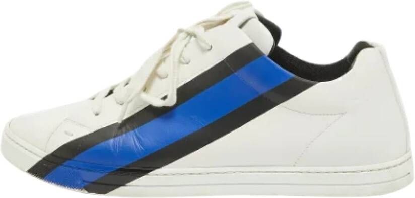 Fendi Vintage Pre-owned Leather sneakers White Heren