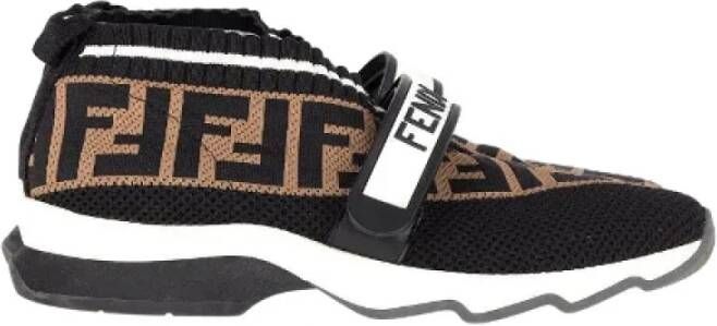 Fendi Vintage Pre-owned Nylon sneakers Black Dames